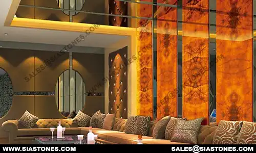 Brown Onyx Backlit Wall