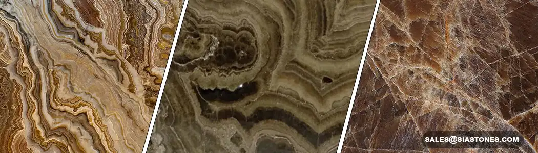 Brown Onyx Slab Collection