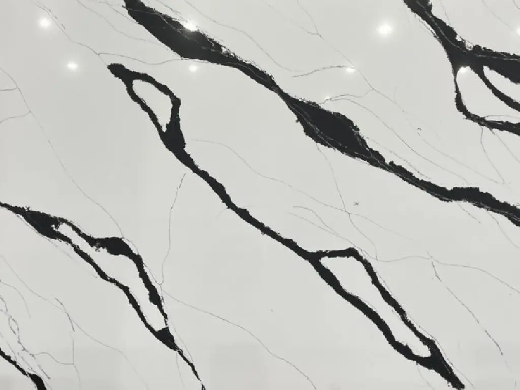 Calacatta Black Quartz Slab