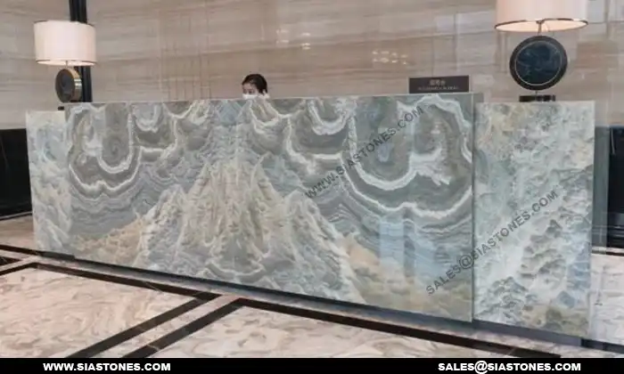 Gray Onyx Reception Countertop