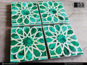Malachite Pietra Dura Inlay 4