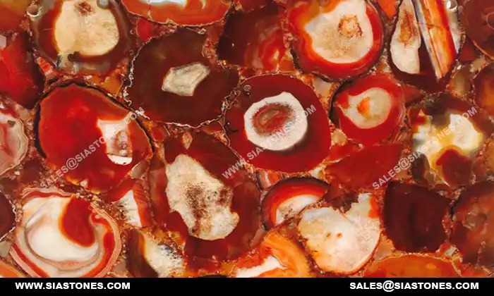 Brazilian Red Agate Slab