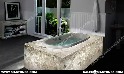 Light Smoky Quartz Crystal Table