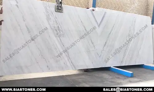 Perlato White Marble Slab 3