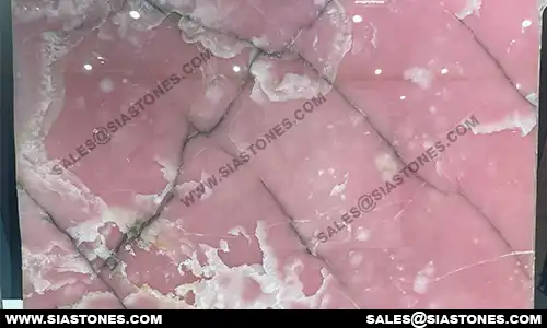 Pink Onyx Slab 1