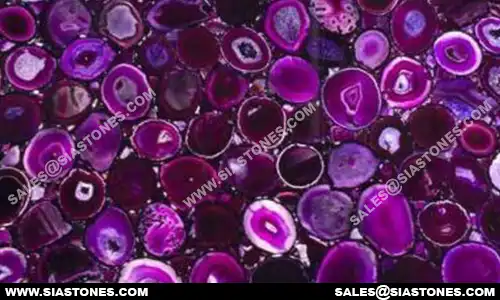 Purple Agate Slab Backlit 3