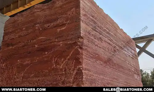 Red Travertine Block 3