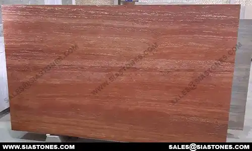 Red Travertine Slab 2