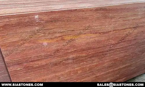 Red Travertine Slab 3