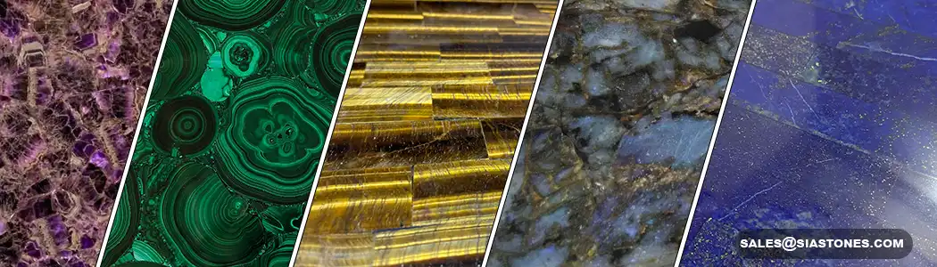Semi-Precious Gemstone Slab Collection