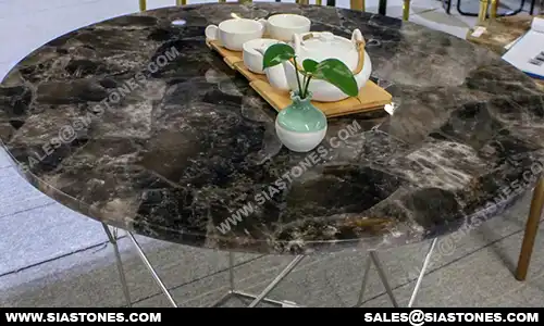 Smoky Quartz Round Table