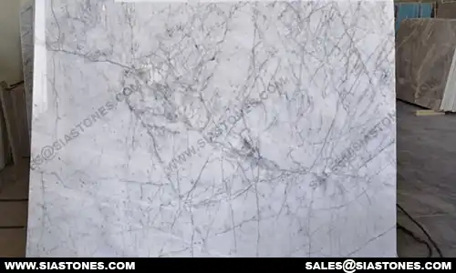 Spider White Marble Slab 1