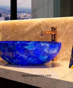 Lapis Lazuli Crystal Cut Basin - Image 4