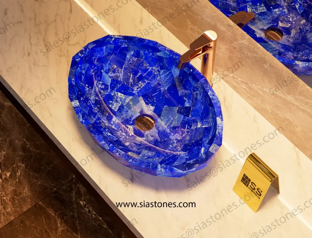 Lapis Lazuli Crystal Cut Basin - Image 3