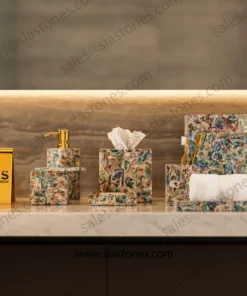 Alternative view of Abalone Shell Bath Accessories Set