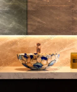 Alternative view of Mix Agate Round Wash Basin